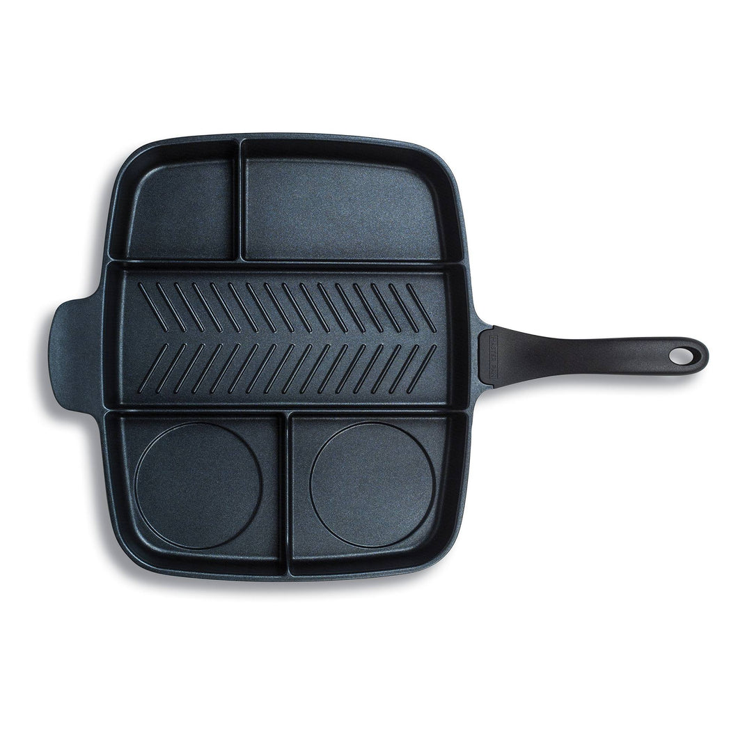 non sticky Divided Frying Grill Pan Fried pan Durable Section
